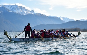 Retour en image de l’événement Snow Dragon Boat à Annecy